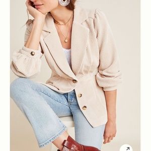 NWOT, Courtney Corduroy Blazer by Current Air, exclusively for Anthropologie.